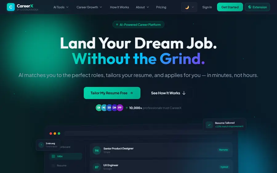 dCoreAX - Career Builder preview